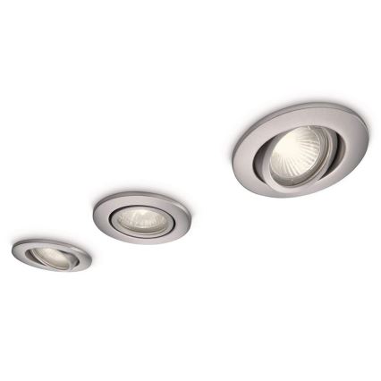 Philips Massive 59902/17/10 - PACK 3x Luminaire salle de bain AQUA 3xGU10/50W/230V