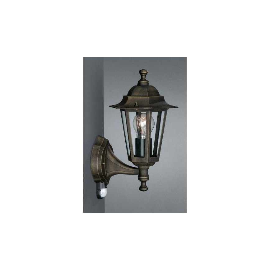 Philips Massive - Lampadaire extérieur avec détecteur 1xE27/60W IP44