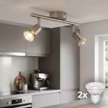 Philips Massive - Spot LED 2x GU10/50W/230V