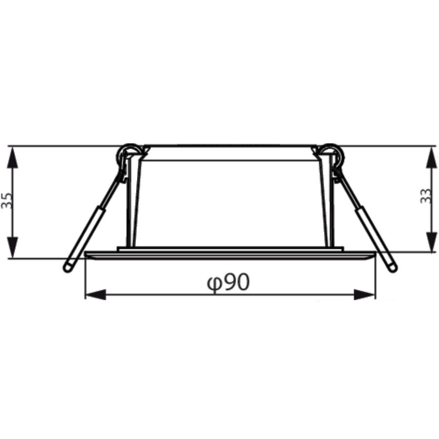 Philips - LED Inbouwlamp MESON LED/5,5W/230V 3000K