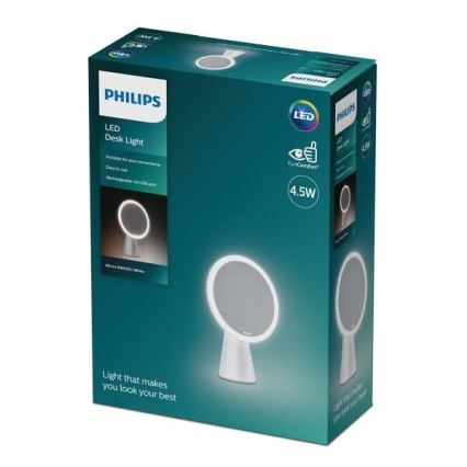 Philips - Miroir cosmétique à intensité variable avec rétro-éclairage LED MIRROR LED/4,5W/5V