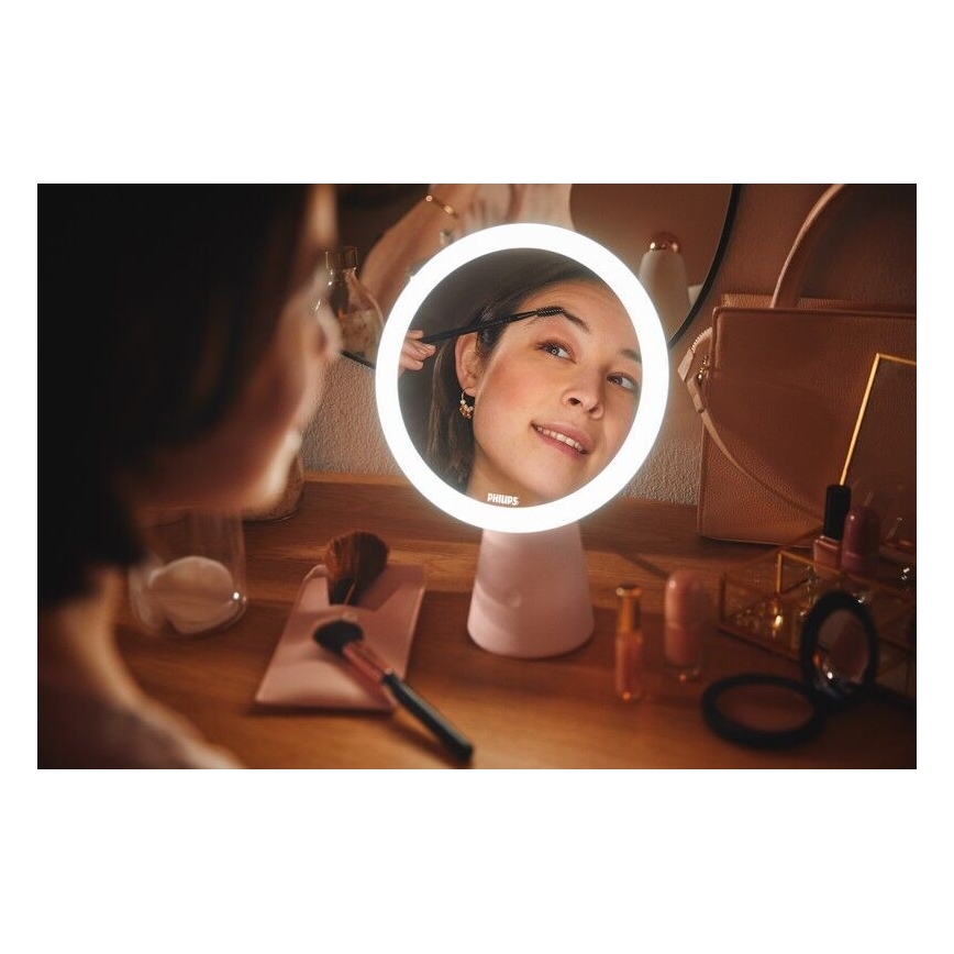 Philips - Miroir cosmétique à intensité variable avec rétro-éclairage LED MIRROR LED/4,5W/5V