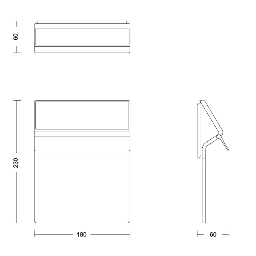 Philips - Numéro de maison solaire ENKARA LED/0,2W/3,7V 1800 mAh IP44