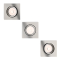 Philips - PACK 3x Luminaire encastrable 1xGU10/5,5W/230V