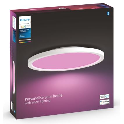 Philips - Plafonier RGBW à intensité variable Hue SURIMU LED/40W/230V