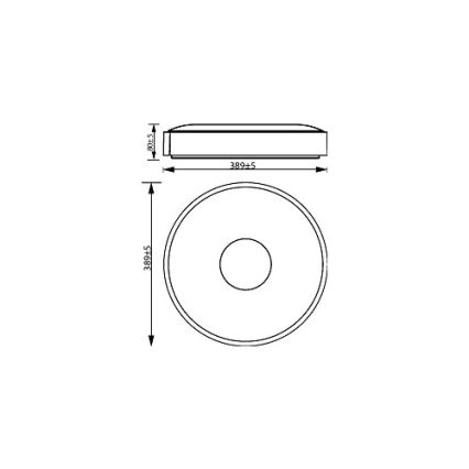 Philips - Plafonnier à intensité variable COINER SCENE SWITCH LED/24W/230V 2700K noir