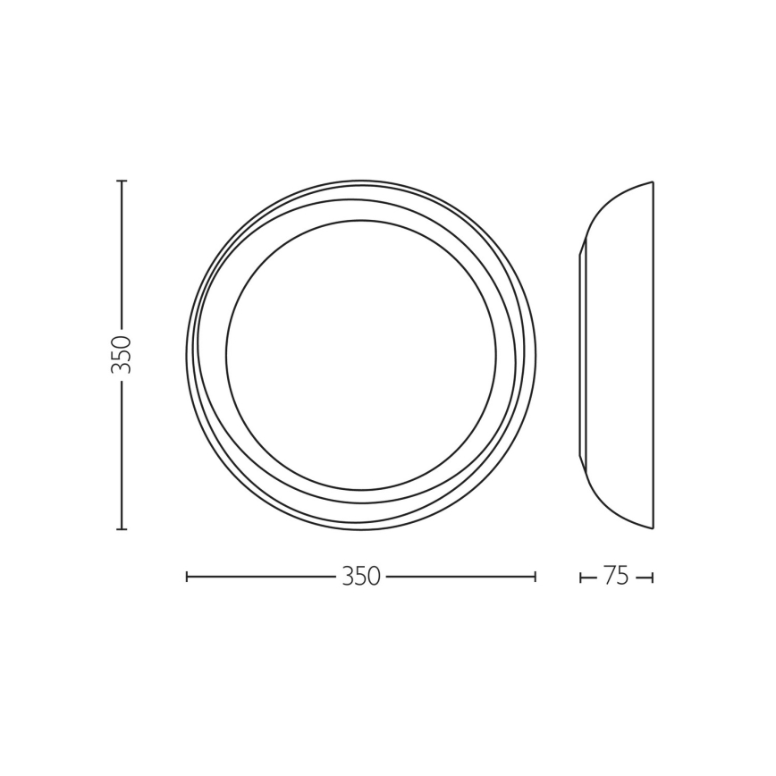 Philips - Plafonnier à intensité variable FLETA SCENE SWITCH LED/10W/230V 4000K blanc