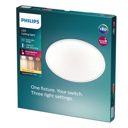 Philips - Plafonnier à intensité variable LED 1xLED/15W/230V 2700K