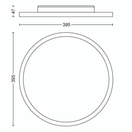 Philips - Plafonnier à intensité variable LED Hue LED/19W/230V 2200-6500K + télécommande