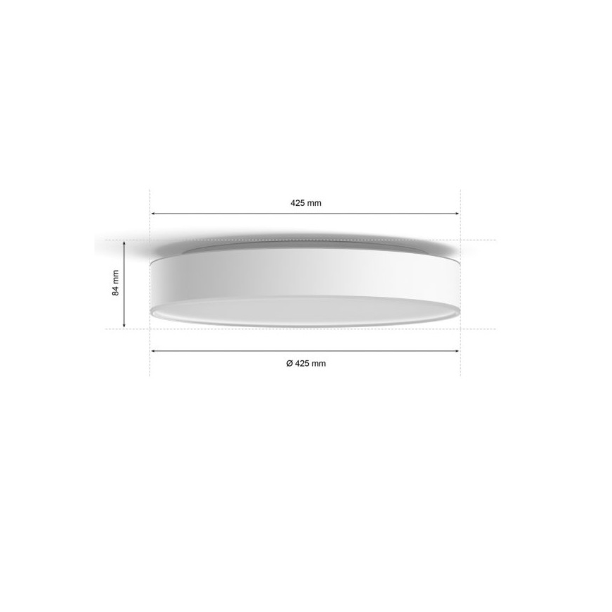 Philips - Plafonnier à intensité variable LED Hue LED/33,5W/230V 2200-6500K d. 425 mm blanc + télécommande