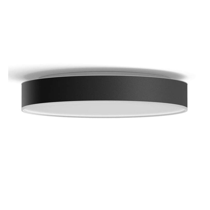 Plafonnier LED Hue Enrave L 33,5 w blanc Philips en blanc