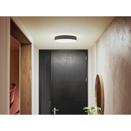 Philips - Plafonnier à intensité variable LED Hue LED/19,2W/230V 2200-6500K d. 381 mm noir + télécommande