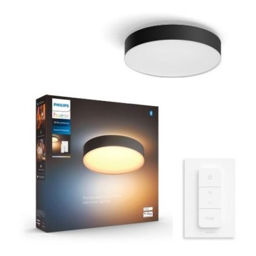 Philips - Plafonnier à intensité variable LED Hue LED/19,2W/230V 2200-6500K d. 381 mm noir + télécommande