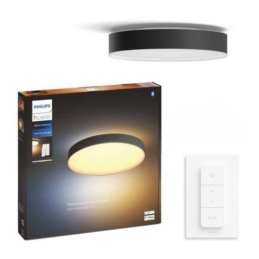 Philips - Plafonnier à intensité variable LED Hue LED/48W/230V 2200-6500K d. 551 mm noir + télécommande