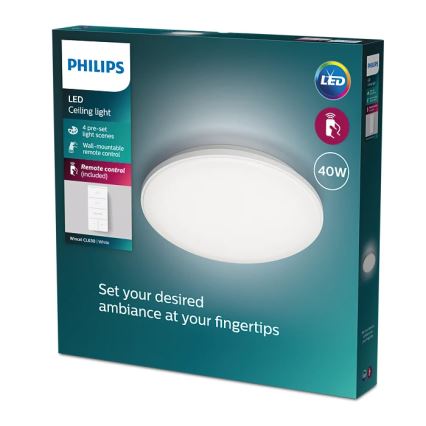 Philips - Plafonnier à intensité variable LED LED/40W/230V 2700-6500K + télécommande