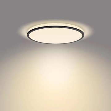Philips - Plafonnier à intensité variable SCENE SWITCH LED/18W/230V d. 30 cm 2700K noir