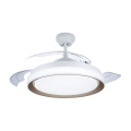 Philips- Plafonnier avec ventilateur LED/35W/230V 5500/4000/2700K + Télécommande doré