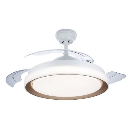 Philips- Plafonnier avec ventilateur LED/35W/230V 5500/4000/2700K + Télécommande doré