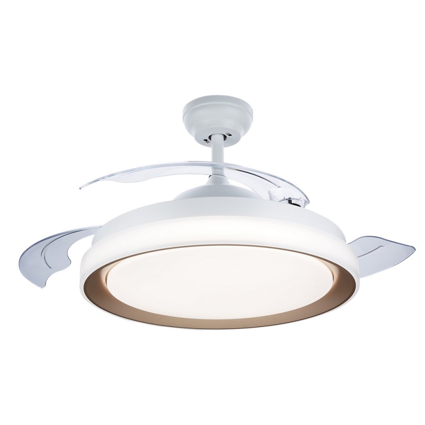 Philips- Plafonnier avec ventilateur LED/35W/230V 5500/4000/2700K + Télécommande doré