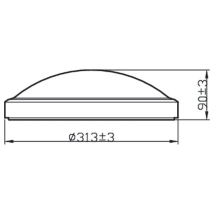 Philips - Plafonnier de salle de bain LED BALANCE LED/17W/230V IP44