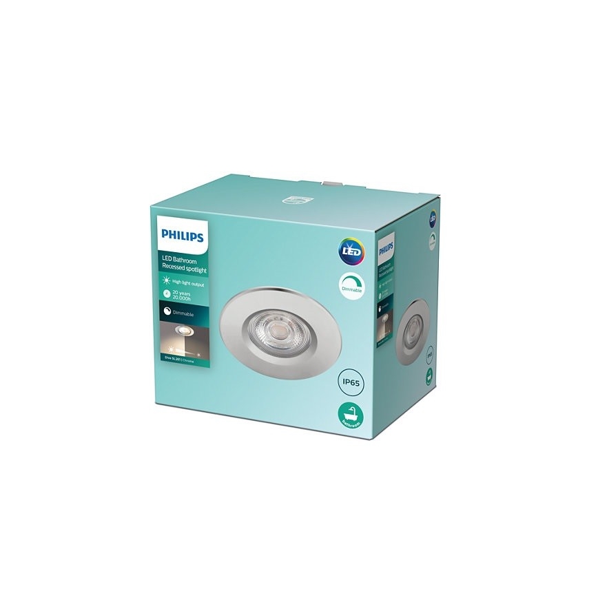 Philips - Plafonnier encastré LED dimmable pour salle de bains DIVE LED/5W/230V IP65