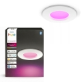 Philips - Plafonnier encastré pour salle de bains LED RGBW dimmable Hue SLIM LED/8,3W/230V 1000-20000K blanc IP44