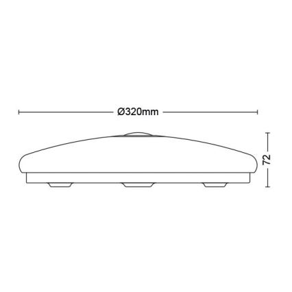 Philips - Plafonnier LED avec détecteur LED/16W/230V 4000K