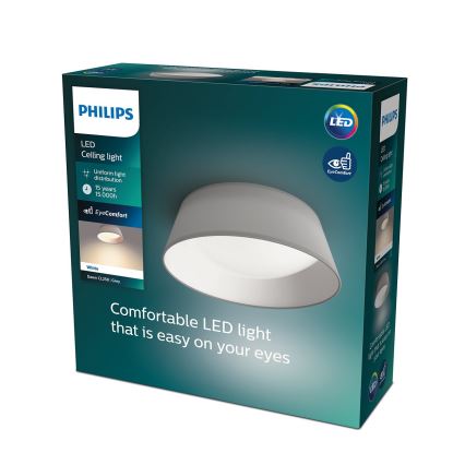 Philips - Plafonnier LED/14W/230V gris