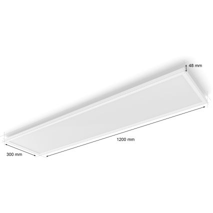 Philips - Plafonnier LED dimmable Hue AURELLE LED/39W/230V 2200-6500K 120x30 cm blanc