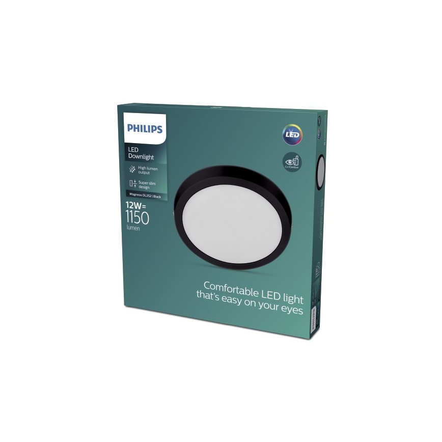 Philips - Plafonnier LED MAGNEOS LED/12W/230V 2700K noir