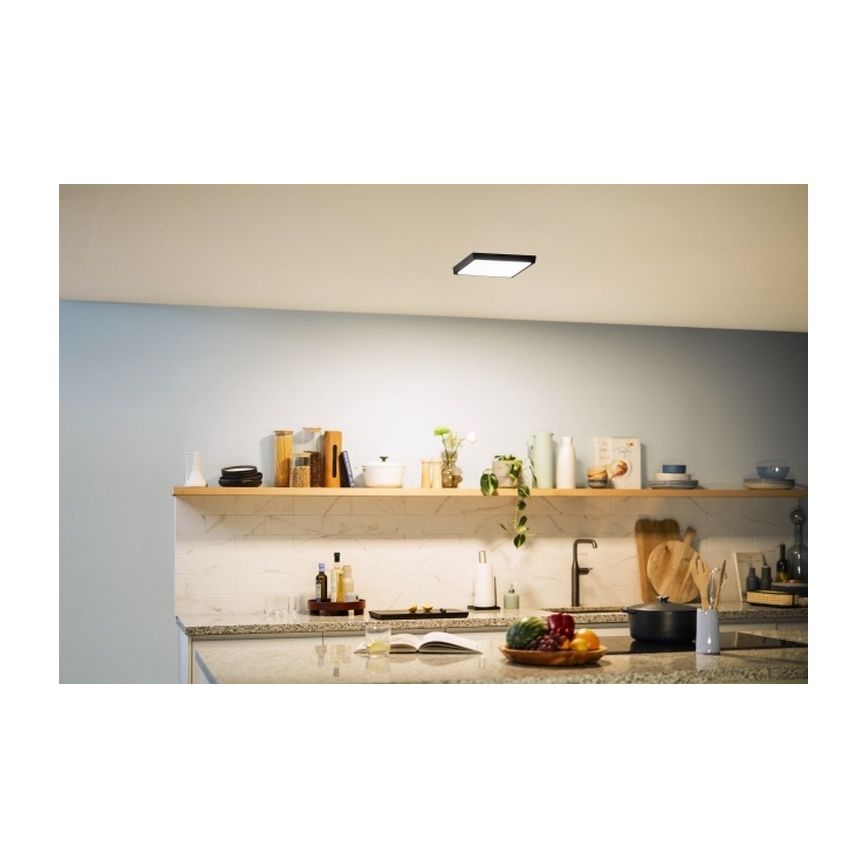 Philips - Plafonnier LED/12W/230V 2700K noir