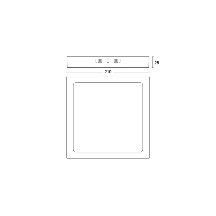 Philips - Plafonnier LED/12W/230V 2700K noir