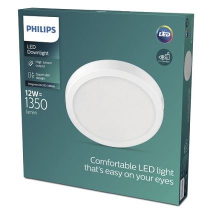 Philips - Plafonnier LED/12W/230V 4000K blanc