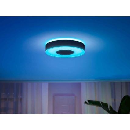 Philips - Plafonnier LED RVB à intensité variable Hue INFUSE LED/52,5W/230V 2000-6500K d. 425 mm noir