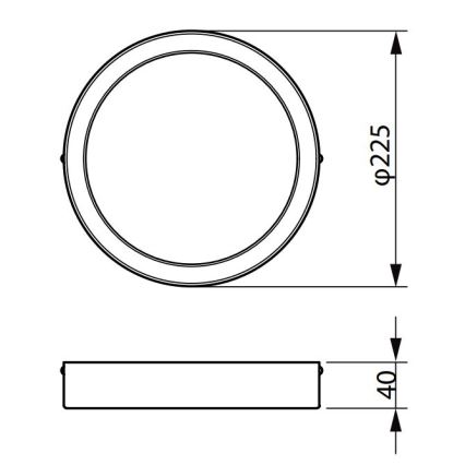 Philips - Plafonnier LEDINAIRE LED/19,5W/230V 3000K IP40