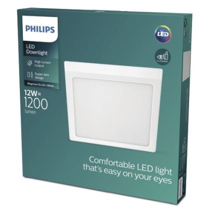 Philips - Plafonnier LED/12W/230V 2700K blanc