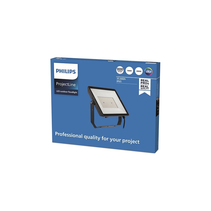 Philips - Projecteur d'extérieur LED PROJECTLINE LED/100W/230V IP65 3000K