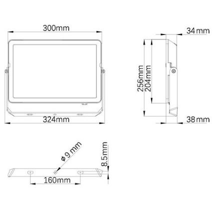 Philips - Projecteur d'extérieur LED PROJECTLINE LED/100W/230V IP65 4000K