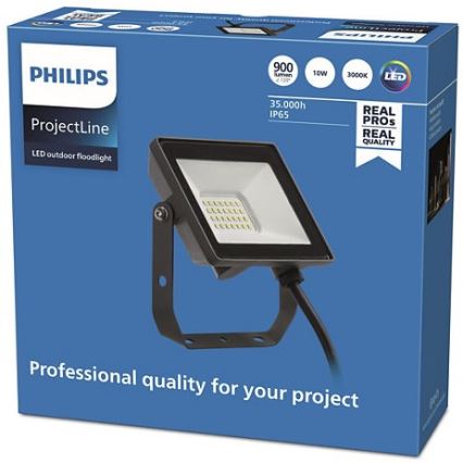 Philips - Projecteur d'extérieur LED PROJECTLINE LED/10W/230V IP65 3000K