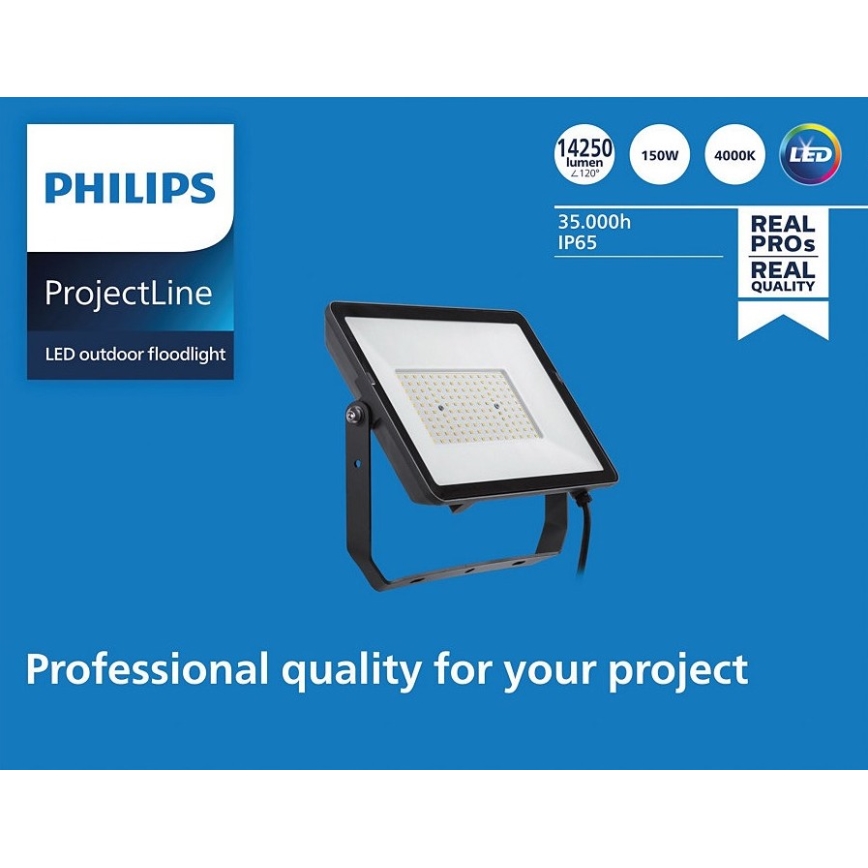 Philips - Projecteur d'extérieur LED PROJECTLINE LED/150W/230V IP65 4000K