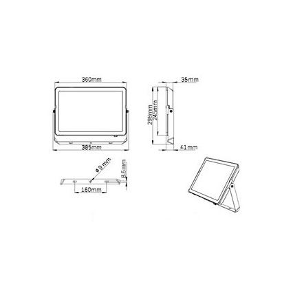 Philips - Projecteur d'extérieur LED PROJECTLINE LED/150W/230V IP65 4000K