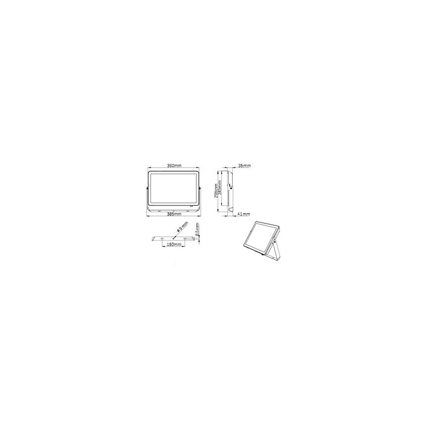 Philips - Projecteur d'extérieur LED PROJECTLINE LED/150W/230V IP65 4000K