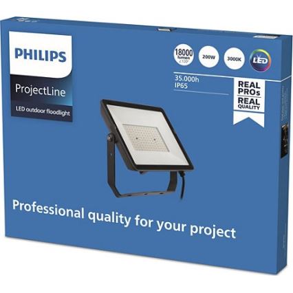 Philips - Projecteur d'extérieur LED PROJECTLINE LED/200W/230V IP65 3000K