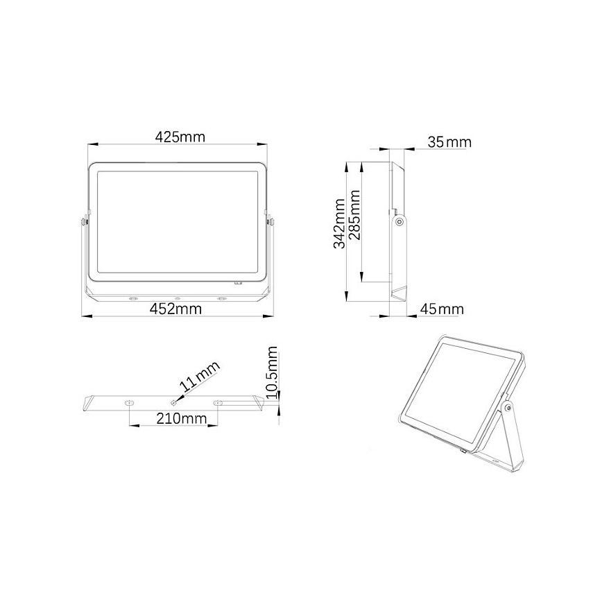 Philips - Projecteur d'extérieur LED PROJECTLINE LED/200W/230V IP65 3000K