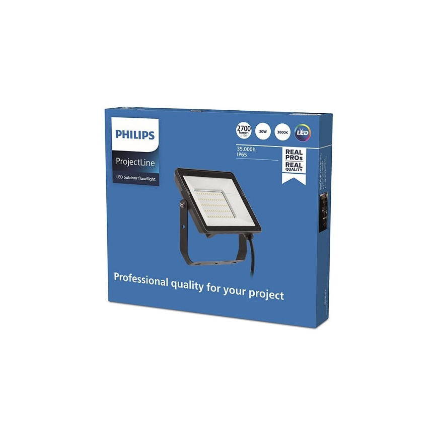 Philips - Projecteur d'extérieur LED PROJECTLINE LED/30W/230V IP65 3000K