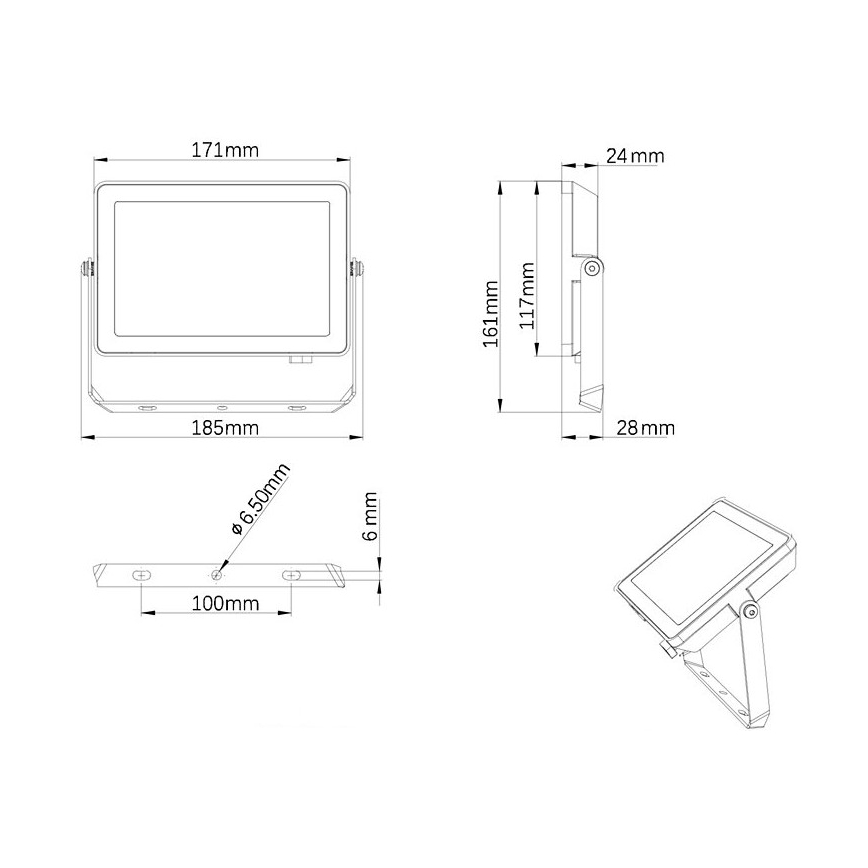 Philips - Projecteur d'extérieur LED PROJECTLINE LED/30W/230V IP65 3000K
