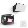Philips - Projecteur d'extérieur LED RVB dimmable Hue DISCOVER LED/15W/230V 2000-6500K IP44 + pont Hue