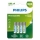 Philips R03B4RTU10/10 - 4 stuks Oplaadbare AAA-batterijen NiMH/1,2V/1000 mAh
