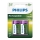 Philips R14B2A300/10 - 2 pc Pile rechargeable C MULTILIFE NiMH/1,2V/3000 mAh