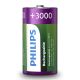 Philips R14B2A300/10 - 2 st. Oplaadbare batterijen C MULTILIFE NiMH/1,2V/3000 mAh